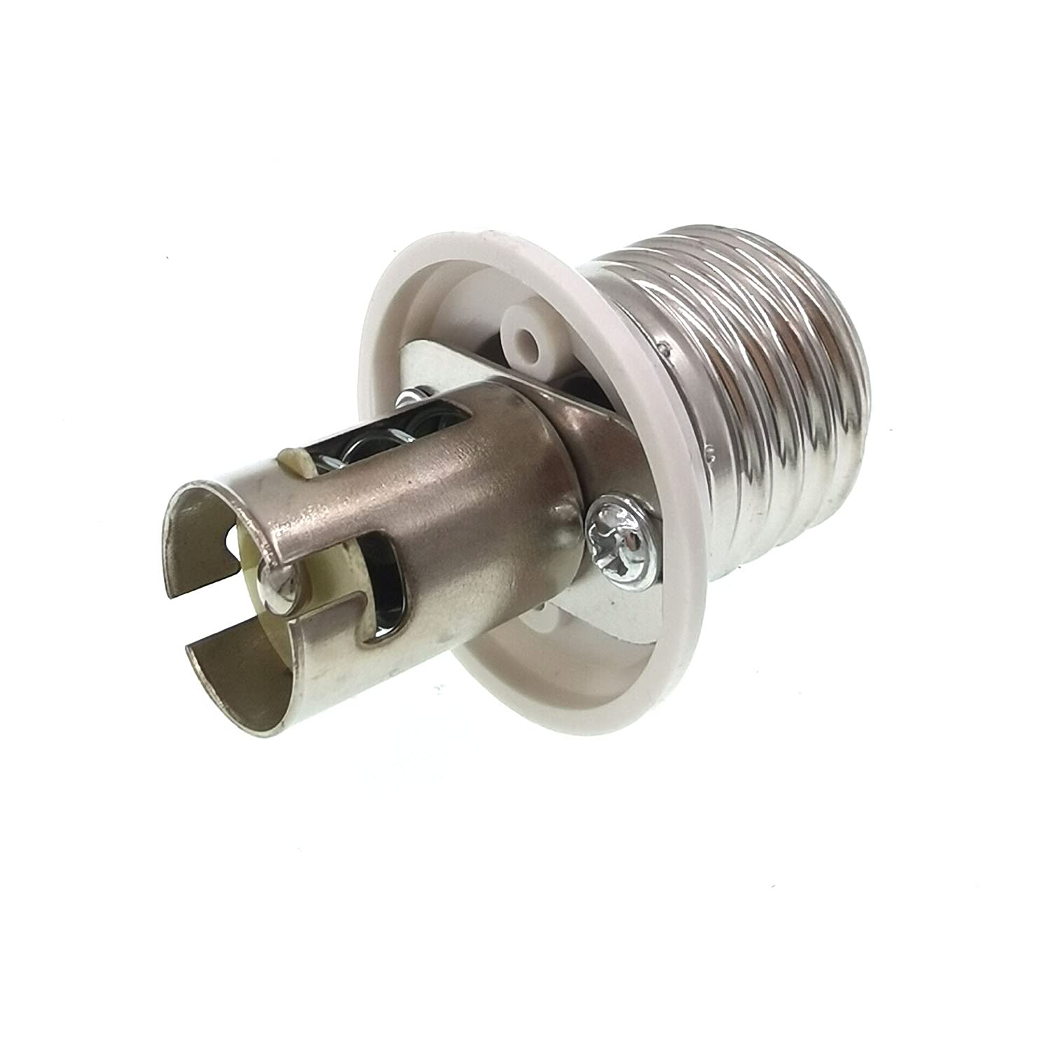 TWDRTDD E27 to B15 Lamp Light Bulb Socket Base Adapter Converter Edison Screw B15 SBC Small Bayonet (E27-B15D,1-PACK)
