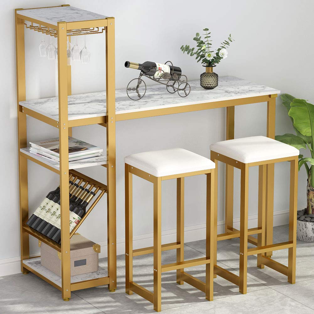 Best Tribesigns 3-Piece Pub Table Set