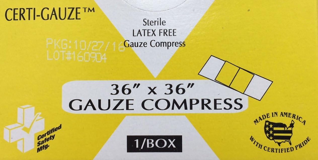 639CG - Certi-Gauze Compress - 36” x 36” - 1/Unit R210-027 USCG Approved