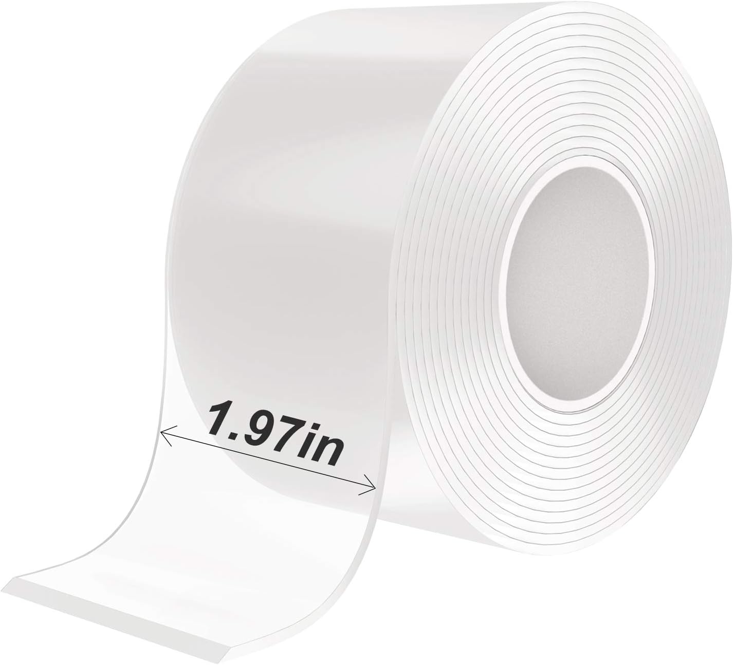 Nano Double Sided Tape (2Rolls 6M/19.7FT),Removable Gel Grip Tape Transparent Sticky Tape,Reusable Traceless Mounting Adhesive Tape Heavy Duty for Fix Carpet Photo Poster,Home Office Car Outdoor Decor: Industrial & Scientific