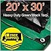 Heavy Duty Green/Black Reversible 10 Mil Poly Tarp (20x30) primary
