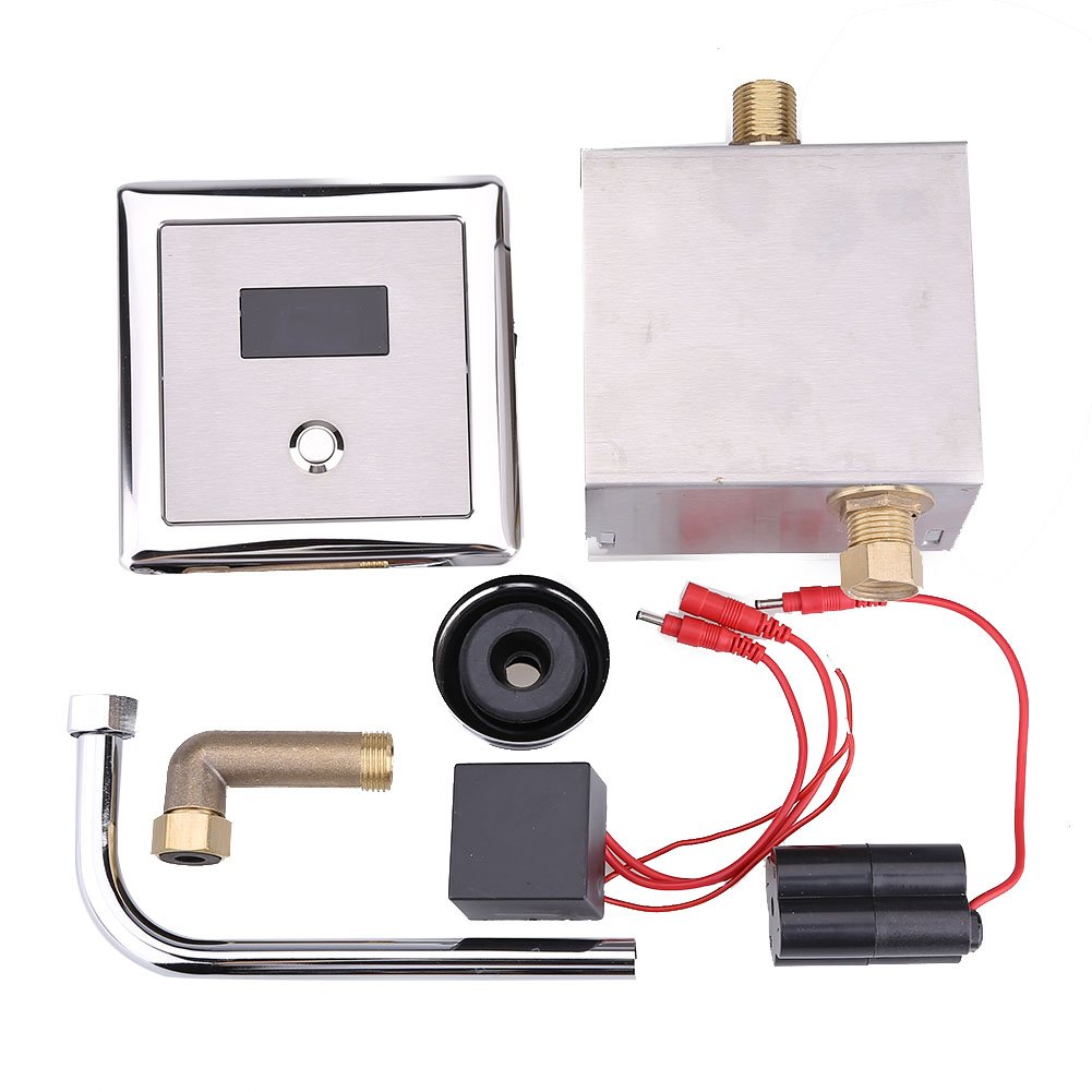 Home & Garden DC 6V Concealed Wall Mount Toilet Automatic Flush Sensor