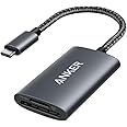 Anker USB-C SD 4.0 Card Reader, PowerExpand+ 2-in-1 Memory Card Reader, for SDXC, SDHC, SD, MMC, RS-MMC, Micro SDXC, Micro SD, Micro SDHC Card, UHS-II, and UHS-I Cards