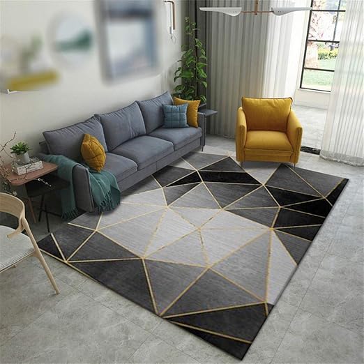 Teppiche Wohnzimmer Billig Teppiche Moderne Geometrische Teppich Weichen Schlafzimmer Amazon De