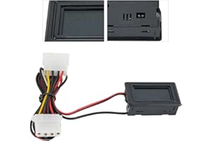 BlesConi Digital Temperature Gauge Meter for Car Water and Oil with Waterproof Probe and 0.6m Wire, DC 5-24V, -50 to 110°C