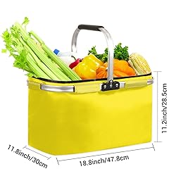 Market Basket Collapsible Large Reusable Shopping