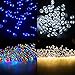 Solar String Lights 200LED 65ft Outdoor Waterproof Fairy Lights Landscape Flashing Lighting for Garden Patio Lawn Path Xmas Wedding Party Holiday Seasonal Decoration (White)
