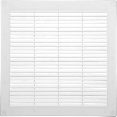 Vent Systems 300x300 mm White Soffit Vent Cover Flat Square Grille