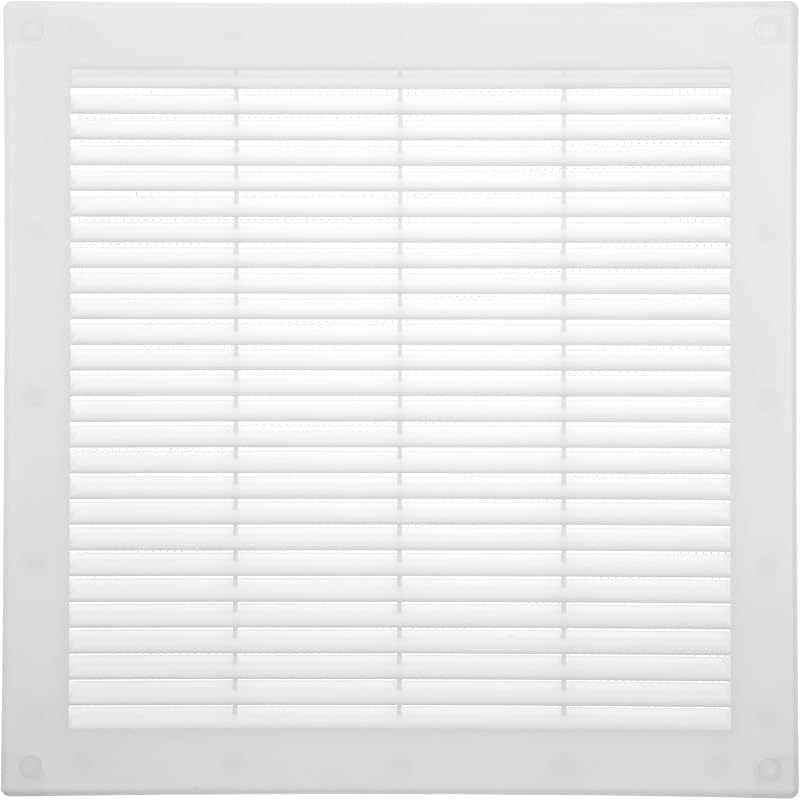 Vent Systems 300x300 mm White Soffit Vent Cover Flat Square Grille