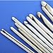 Tinksky 12pcs Afghan Tunisian Bleached Bamboo Carpet Crochet Hooks Needles