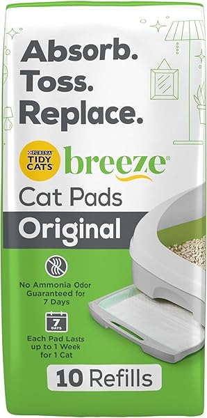 TIDY CATS PURINA BREEZE CAT PADS REFILL PACK – 10-COUNT POUCHES