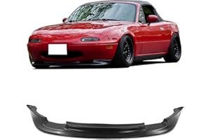 Front Bumper Lip Compatible with 1990-1997 Mazda Miata MX-5 All Models Type GV Style Black Spoiler Splitter Valance Fascia Cover Guard Protection Conversion by IKON MOTORSPORTS, 1991 1992 1993 1994