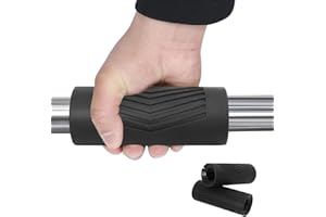 POWERFENG Thick Grips for Weight Lifting: Barbell & Dumbbell Bar Adapter - Pull Up & Bench Press Handle Grips