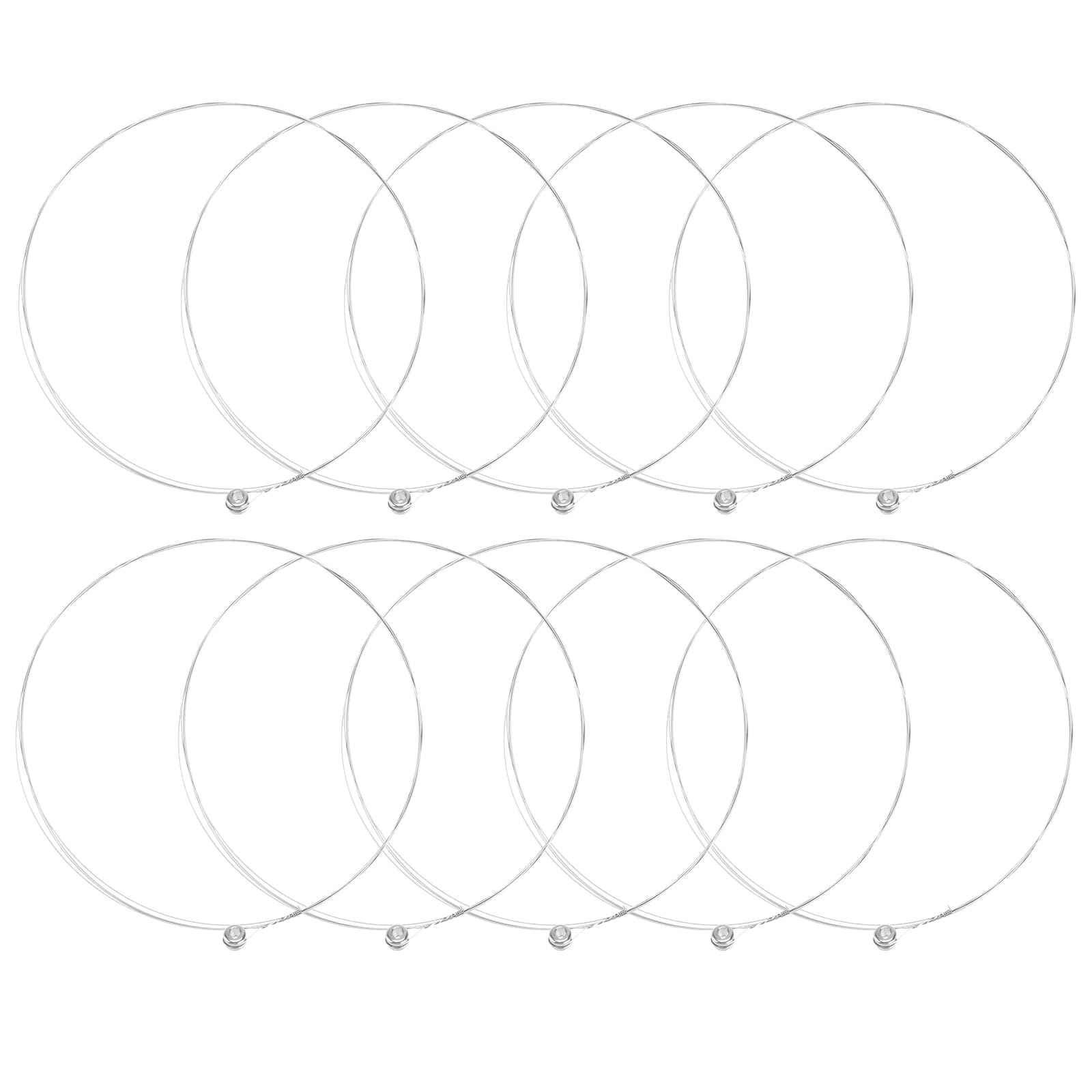 OTOTEC 10Pcs 009 Single High E Electric Guitar String Single Guitar Strings For Electric And Acoustic Electric Guitar Spares Light Tension Good Tone with Ball End, 9 Gauge