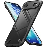 Ringke Fusion-X for iPhone Air Case [Precise Cutouts for Camera Lenses] Augmented Bumper Heavy Duty Shockproof Protective Cover - Black