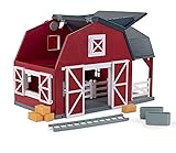 Terra by Battat – 20 Pieces Wooden Animal Barn