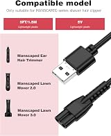 Mellbree Charger for Manscaped Shaver 2.0 3.0 Replacement Charger view 6