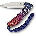 Victorinox Evoke Swiss Army Knife, Featuring a Foldable Blade with Thumb Stud and Lockback Mechanism