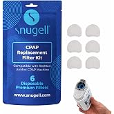 Snugell CPAP Filters, 6-Pack - Compatible with ResMed AirMini - Ensures Air Filtration, Easy Installation, and Cleaner Breathing Air