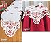 Collections Etc Peppermint Candy Elegant Christmas Table Linens, Runner