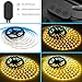 Dimmable LED Strip Lights, MINGER 3000K Warm White 16.4ft Flexible LED Light Strip for Room Under Cabinet Christmas Lighting, 300 LEDs Tape Light with ETL Listed Power Supply