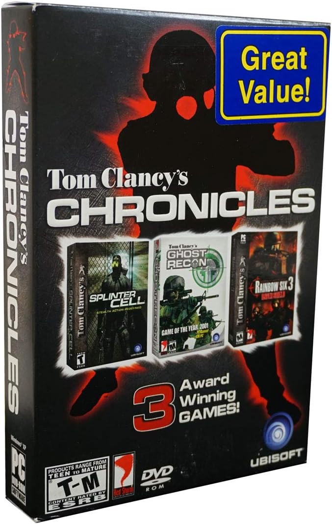 Ubisoft Tom Clancy's PC DVD Triple Game Pack (Splinter Cell, Ghost Recon, Rainbow Six 3 Raven Shield)