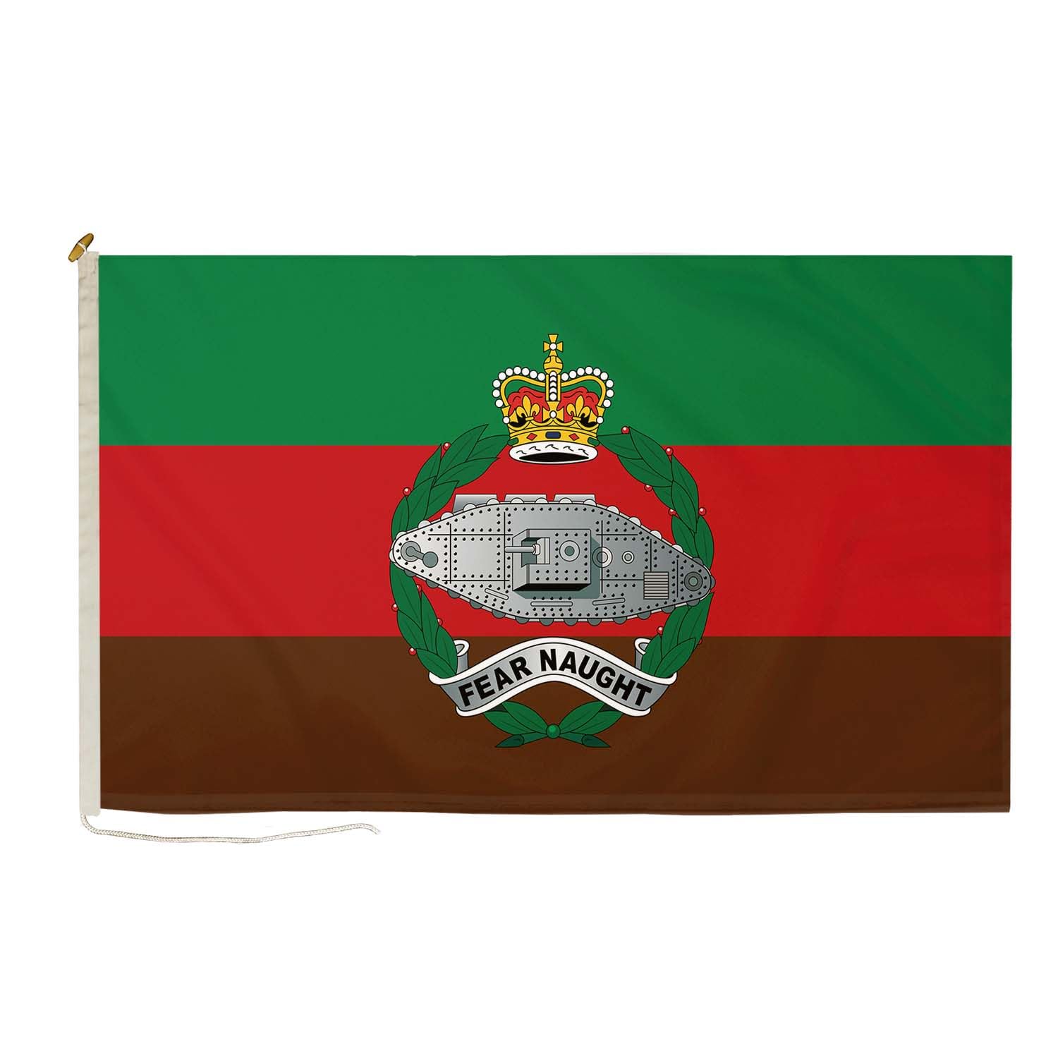 DuraFlag Royal Tank Regiment (RTR) 5ft x 3ft Flag Premium Quality With Rope & Toggle Reinforced Stitching 150cm x 90cm British Army Armoured Corps Weatherproof