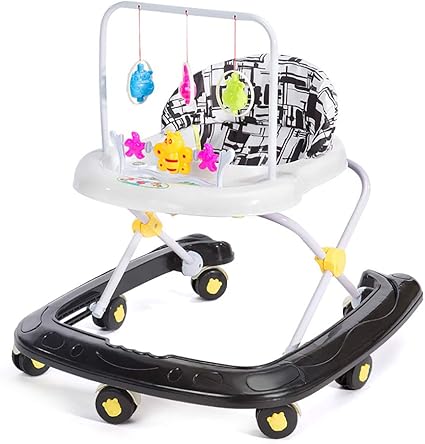 Guo Trottinette Infantile Multifonctionnelle De Prevention De Roulement De Pliable De Bebe De 6 7 18 Mois Marchant Avec Le Chariot A Jouet De Musique Amazon Fr Bebes Puericulture