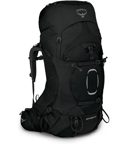 Osprey Aether Plus 70L Men's Backpacking Backpack, Black, L/XL : Sports & Outdoors