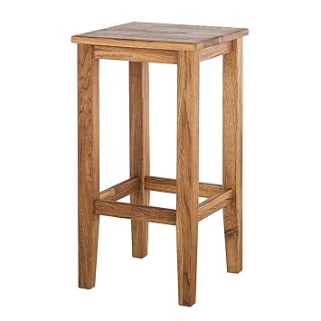 G Fine Furniture Wooden Long Bar High Stool For Home Kitchen