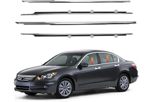 GZYF Auto Window Seal Weather Stripping, 4PCS Window Moulding Trim Seal Belt Weather Strip for Honda Accord 2008-2012, 4-Door Sedan,Replaces#72410-TA0-A01 72450-TA0-A01 72910-TA0-A01 72950-TA0-A01