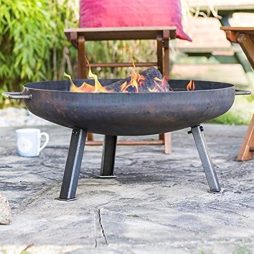 Outdoor Extra Large Fire Pit Brazier Bowl 100cm Amazon Co Uk Garden Outdoors