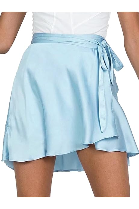 Amazon.com: Arjungo Women's Self Belted Overlap Adjustable Wrap