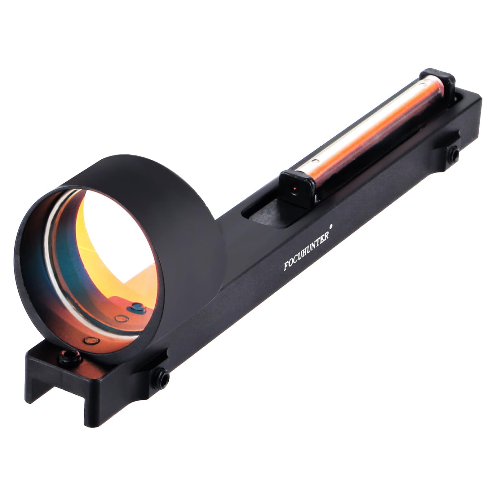 FOCUHUNTER Fiber Red Dot Sight Scope 1x28mm Tactical Optic Outdoor Shooting Hunting Holographic Reflex Sight