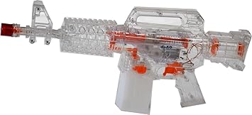 Deao Wasserspritzpistole Elektrisch Batteriebetrieben Wasserpistole Maschinengewehr Optik Wasserspritzpistole Amazon De Spielzeug