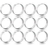 1 Dozen 12 Count Circle Biscuit Round 3 Inch Cookie Cutters from CookieCutter.com Durable Circle Cookie Cutter - Tin Plated Steel Round Cookie Shaper Made in the USA