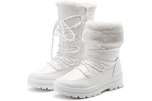 HEAWISH Women’s Winter Snow Boot Fur Lined Mid Calf Warm Boots