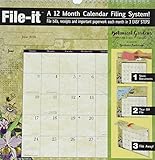 Botanical Gardens 2018 File-it: Filing System, Pocket for Each Month Tear It Off, File Away! by 
