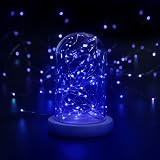 Cshare 3 Meter LED Fairy Lights Battery Operated 50 LEDs Silver Wire view 4