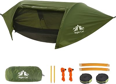 Night Cat Night Cat Hammock Tent with Mosquito Net Rainfly 1 Person