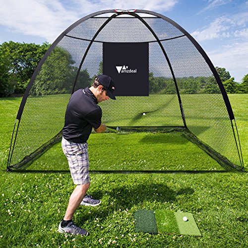 Amzdeal Golf Practice Net Golf Driving Hitting Net for Backyard Indoors