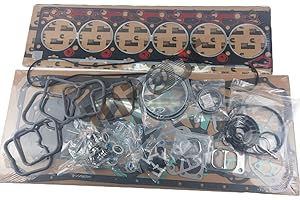 INPOST Complete Upper Lower Gasket Set Kit 3804897 for Cummins 6B 6BT 6BTA 89-98 Dodge Ram Diesel 12 Valve
