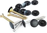 Qrity 50PCS Black 12MM Plastic Screw Cover Caps Cross Head Furniture Cabinet view 4