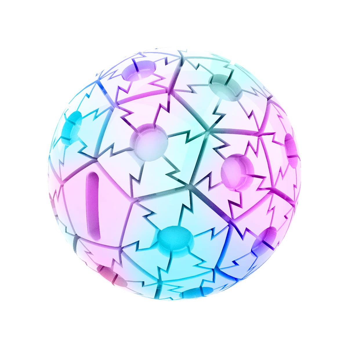 UltraByEasyPeasyStore Ultra Lightening LED Dog Ball - Light Up Dog Ball - Flashing Glow in the Dark Dog Ball - Tough Strong Dog Balls for Games Catch and Fetch - Neon Light Water Proof Safe Ball