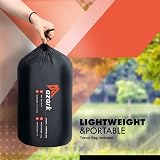 azark Premium Double Sleeping Bag 350GSM Waterproof 4 Seasons Black view 3