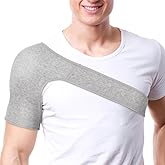 YARNOW Shoulder Brace, Adjustable Rotator Cuff Compression Sleeve, Size M | Adjustable compression support wrap for men and women, size M, for sports, workouts and daily wear