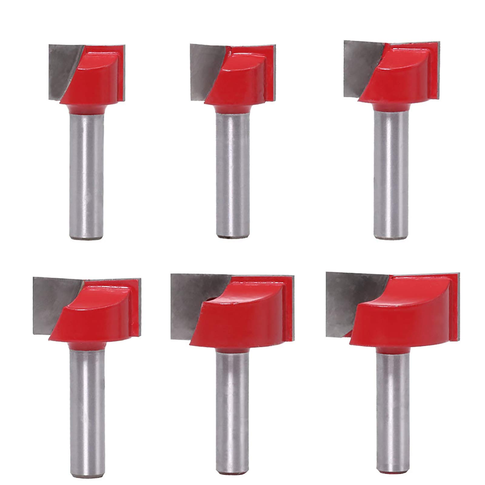 6 Piece Floor Cleaning Milling Cutter Set 8 mm Shank Planer Cutter for Floor Cleaning Woodworking Tool Bit