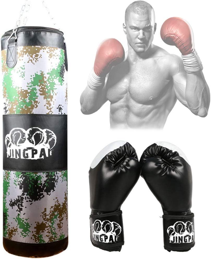 HIMACar Heavy Boxing Bags, Hanging Boxing Punch Bag Sports Outdoors Unfilled Heavy Duty Punching Bag Set for Adult Professional And Beginners Boxer Training