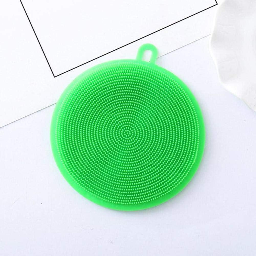 Dxpow Silicone Sponge - Dish Washing Brush Scrubber,Magic Cleaning Brushes Silicone Dish Towel,Easy to Clean Wash Brushes Cleaner (Green)