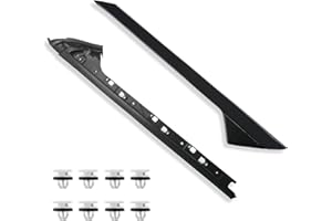 BELKEBIR A-Pillar Molding Trim Kit Compatible with 2011-2019 Ford Explorer Right Passenger Side Outer & Inner Windshield Molding Trim Replace BB5Z-7803144-AA 926-451 BB5Z7803136AA BB5Z7803136AB BB5Z7803136BA
